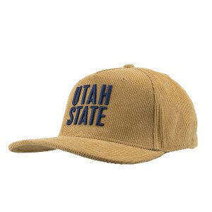 Utah State Embroidered Corduroy Snapback Cap